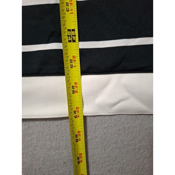 Polo Golf Ralph Lauren Tunic Top Womens Medium Performance B lack White Stripes - Picture 7 of 8